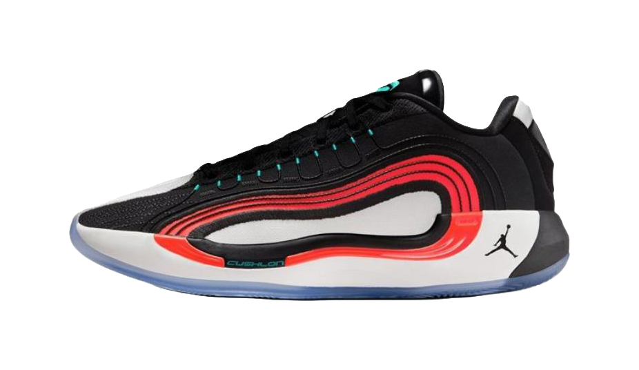 Jordan Luka 4 Anti Slip Wear Resistant Low Top Basketball Shoes Unisex Black White Red Asian Version vjkicks