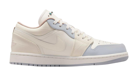 Jordan Air Jordan 1 Abrasion Resistant Low Top Vintage Basketball Shoes Womens Ecru vjkicks