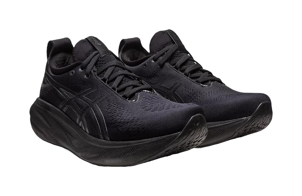 ASICS Gel Nimbus 25 Black Graphite Grey Womens vjkicks