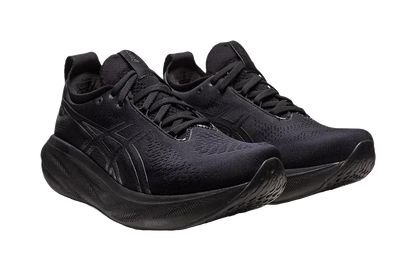 ASICS Gel Nimbus 25 Black Graphite Grey Womens vjkicks