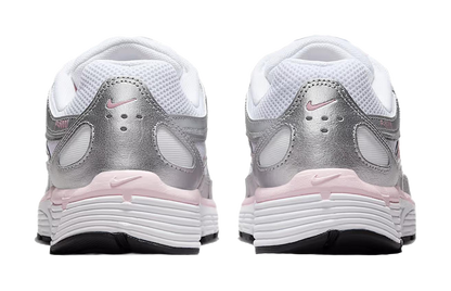 Nike P 6000 Abrasion Resistant Low top Track  Field Competition Racing Running Shoes Womens White Silver vjkicks