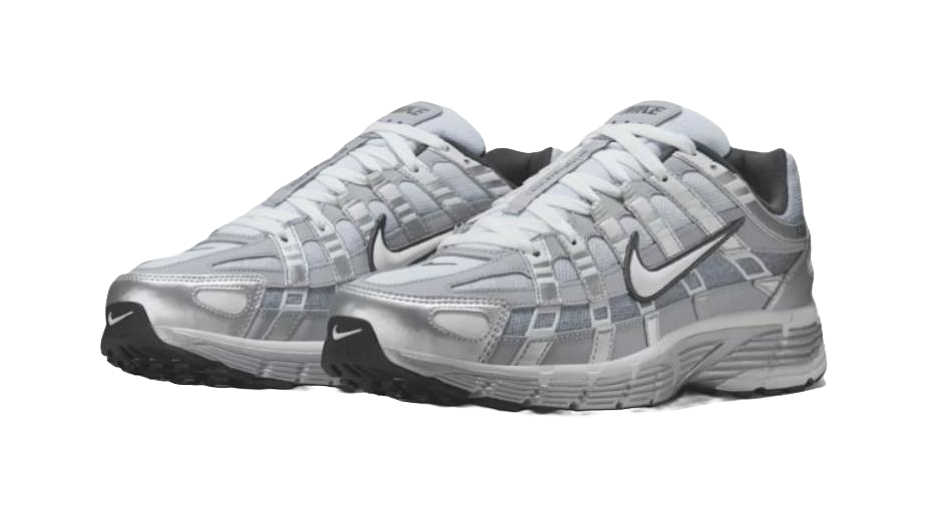 Nike P 6000 Abrasion Resistant Low top Casual Running Shoes Mens Silver Gray vjkicks