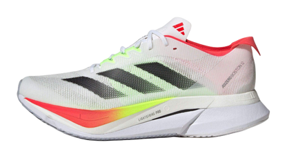 Adidas Adizero Boston 12 White Black Lucid Red vjkicks