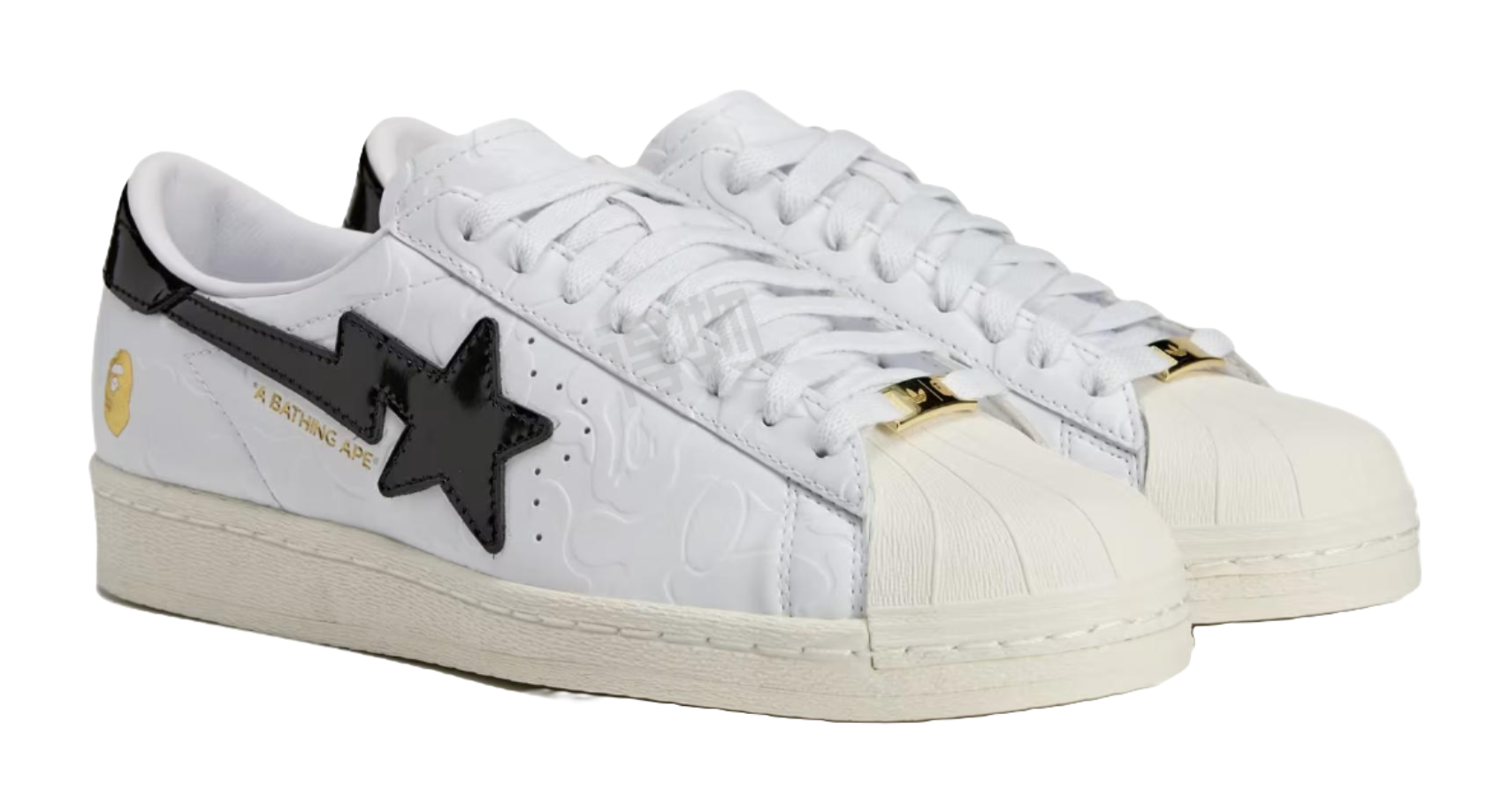 Adidas Bape X Adidas Superstar Vintage White Black vjkicks