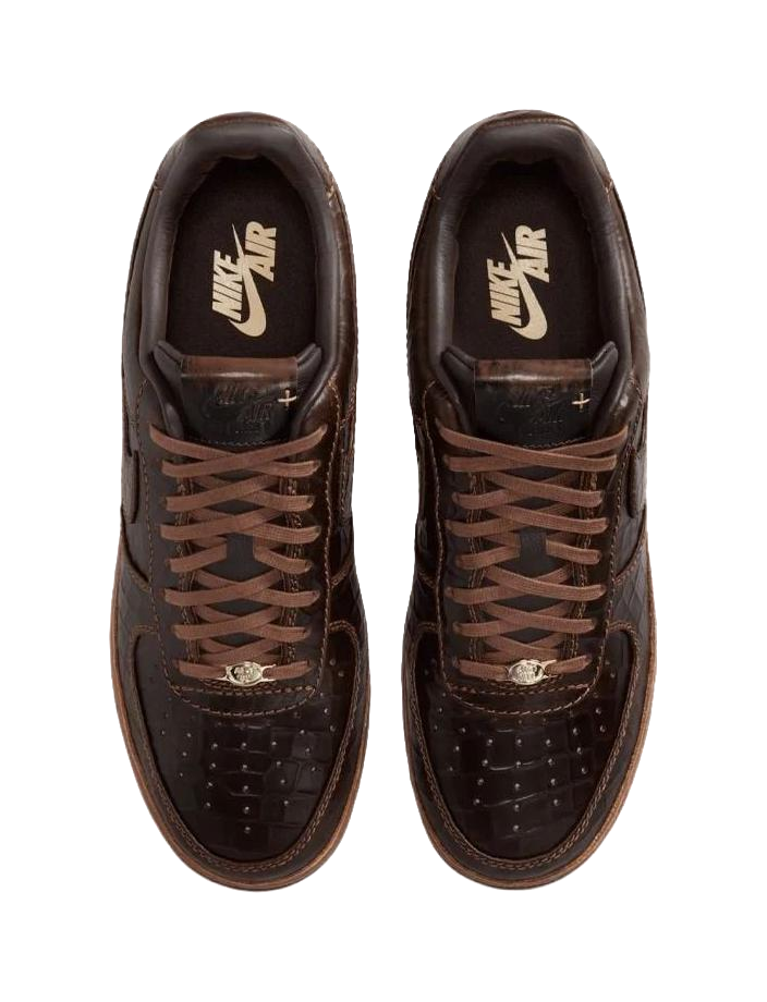 Nike Air Force 1 Low top Skateboard Shoes Mens Brown Black vjkicks