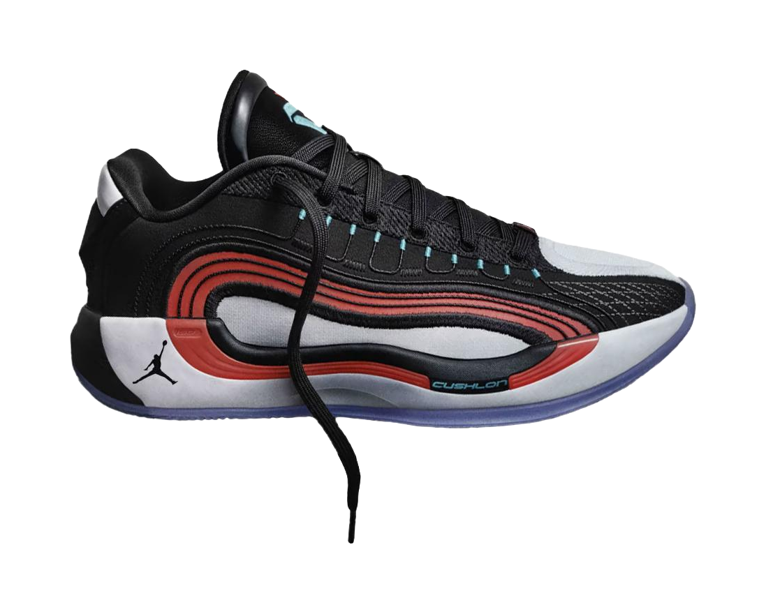 Jordan Luka 4 Anti Slip Wear Resistant Low Top Basketball Shoes Unisex Black White Red Asian Version vjkicks