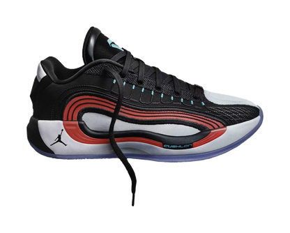 Jordan Luka 4 Anti Slip Wear Resistant Low Top Basketball Shoes Unisex Black White Red Asian Version vjkicks