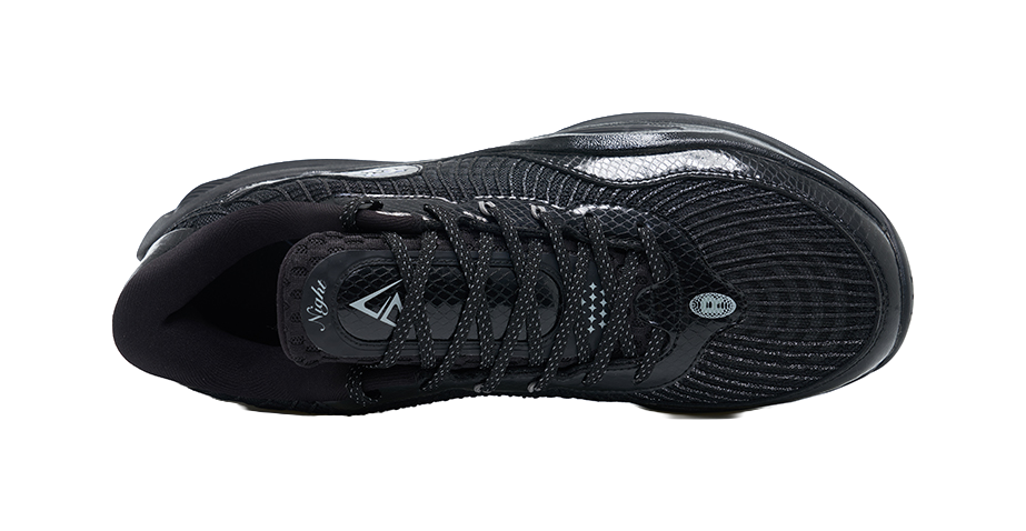 RIGORER Reeves Generation Shock Absorbers Slip Resistant Abrasion Resistant Low top Basketball Shoes Mens Black vjkicks