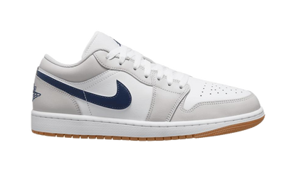 Jordan 1 Low Midnight Navy Neutral Grey vjkicks