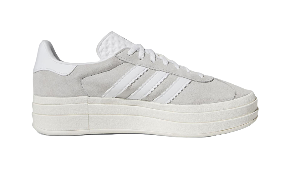 Adidas Womens Gazelle Bold Grey White Womens vjkicks