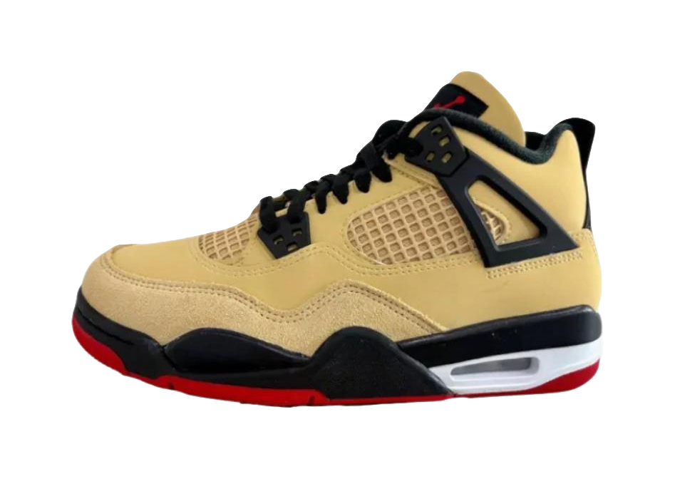 Jordan Air Jordan 4 Mid top Childrens Basketball Shoes Brown Teenagers vjkicks