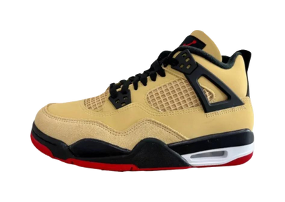 Jordan Air Jordan 4 Mid top Childrens Basketball Shoes Brown Teenagers vjkicks