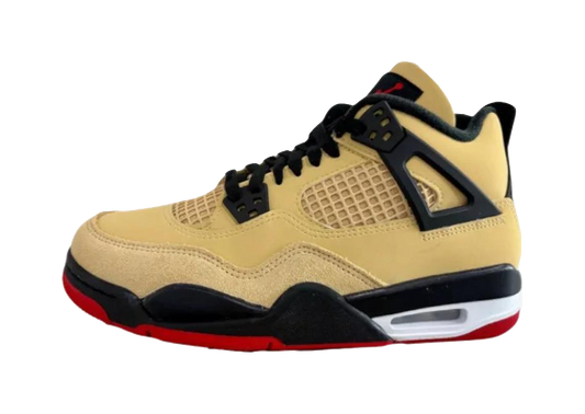 Jordan Air Jordan 4 Mid top Childrens Basketball Shoes Brown Teenagers vjkicks