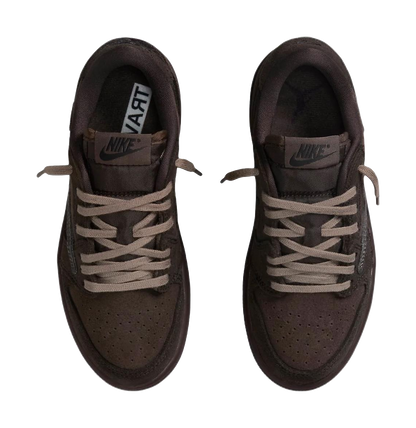 Jordan Jordan 1 Anti-Slip Wear-Resistant Low-Top Childrens Basketball Shoes Dark Brown Children Aged 3-7 Years Old vjkicks