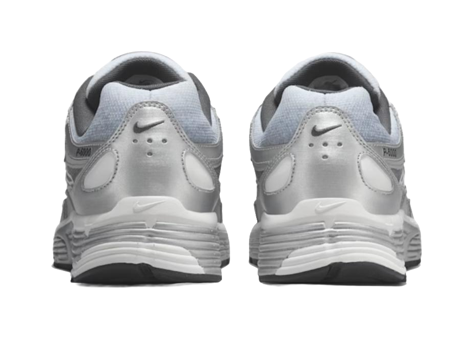 Nike P 6000 Abrasion Resistant Low top Casual Running Shoes Mens Silver Gray vjkicks