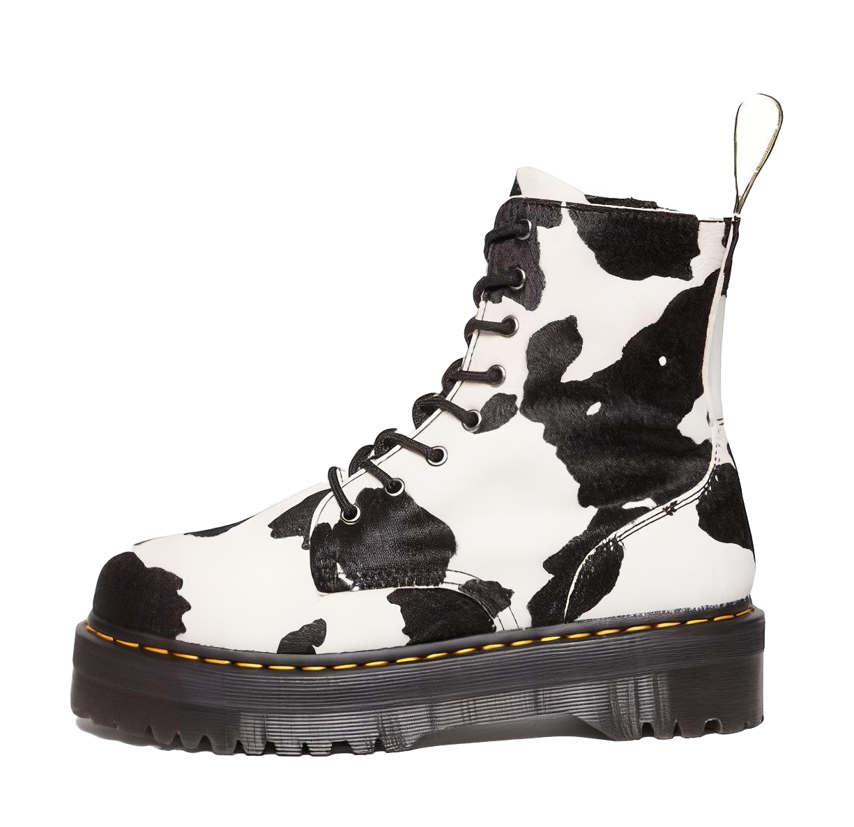 Dr. Martens Jadon Boot Hair On Platform Boot Cow Print vjkicks