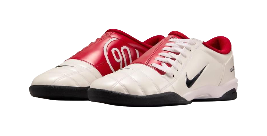 Nike Total 90 IIl Anti Slip Wear Resistant Soccer Shoes Unisex White Red vjkicks