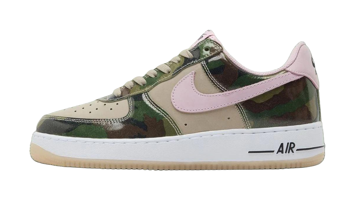 Nike Air Force 1 Abrasion Resistant Low top Skateboard Shoes Mens Brown Green Pink vjkicks