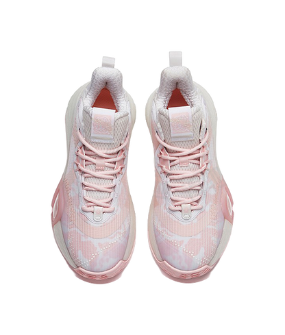 Anta Bubble Bomb Performance Basketball Shoes Womens Pink White vjkicks