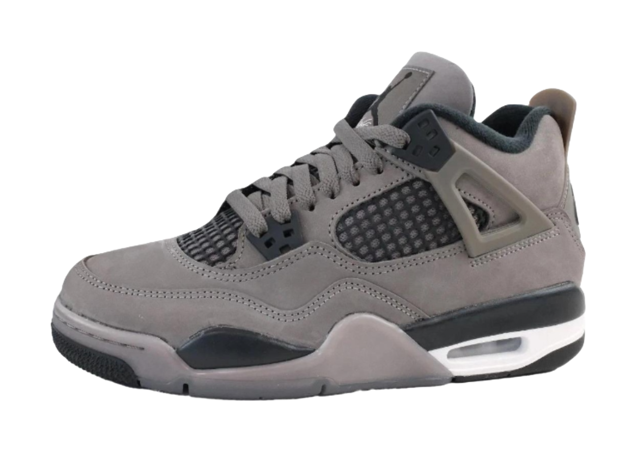 Jordan Air Jordan 4 Mid top Childrens Basketball Shoes Gray Black Unisex vjkicks