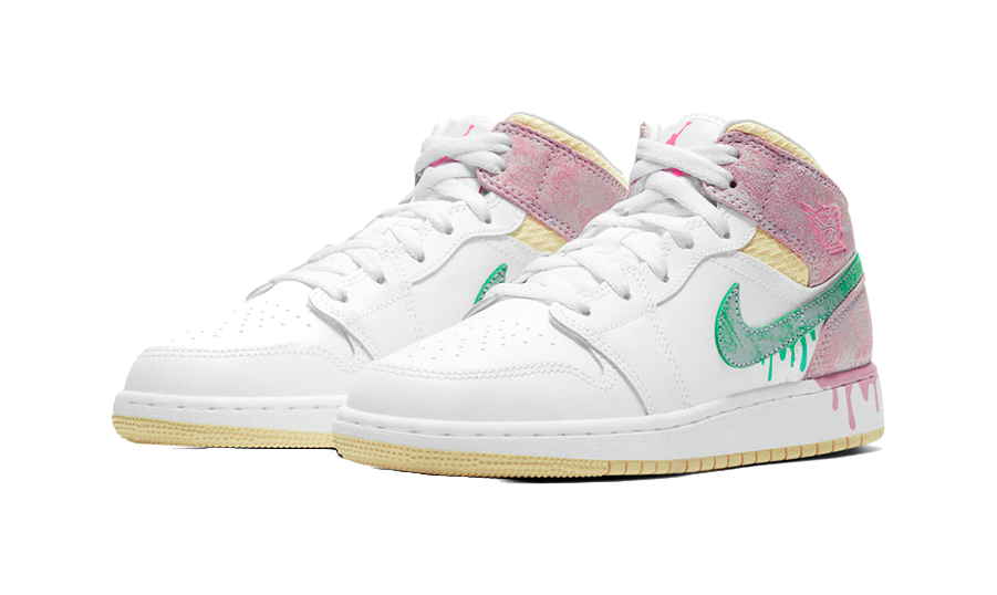 Jordan 1 Mid Paint Drip GS vjkicks