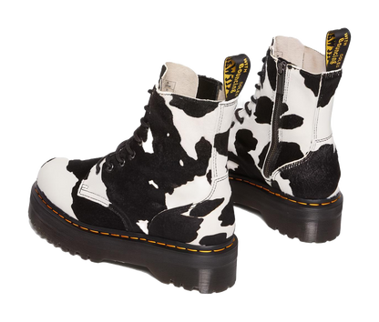 Dr. Martens Jadon Boot Hair On Platform Boot Cow Print vjkicks
