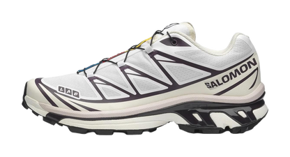 SALOMON XT 6 Cushioning Coverage Support Abrasion Resistant Low top Casual Running Shoes Unisex White vjkicks