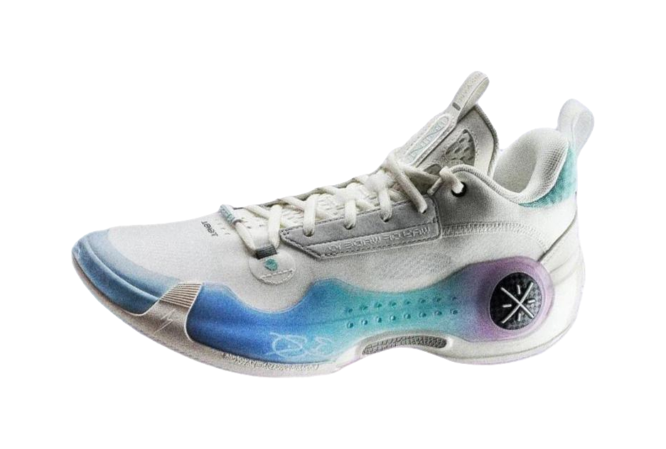 LiNing Wades Way 10 Low Anti-Slip Wear-Resistant Low-Top Basketball Shoes Unisex White Blue vjkicks