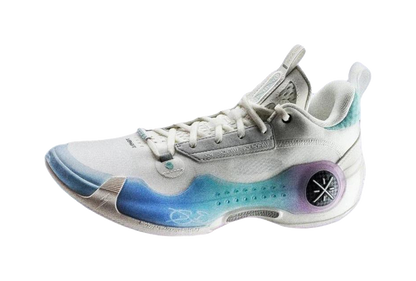 LiNing Wades Way 10 Low Anti-Slip Wear-Resistant Low-Top Basketball Shoes Unisex White Blue vjkicks