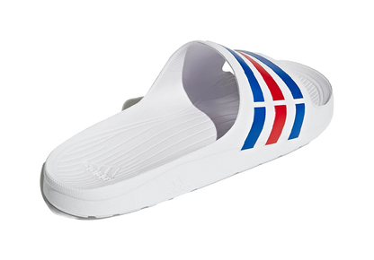 Adidas Duramo Slides White Blue Red vjkicks
