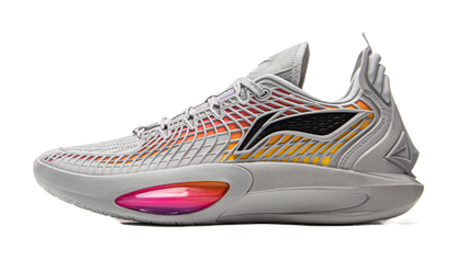 LiNing JB3 Coverage Anti Rollover Low Top Basketball Shoes Mens Gray Red vjkicks