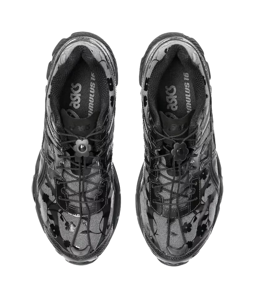 CECILIE BAHNSEN x ASICS Gel Cumulus 16 Abrasion Resistant Low top Running Shoes Unisex Gray Black vjkicks