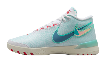 Nike Lebron NXXT Genius EP Abrasion Resistant Breathable Support Grip Mid Top Basketball Shoes Mens White vjkicks