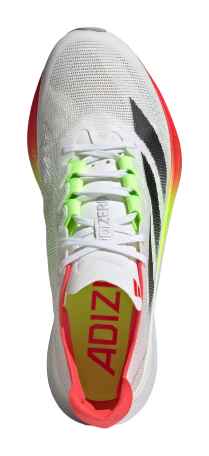 Adidas Adizero Boston 12 White Black Lucid Red vjkicks