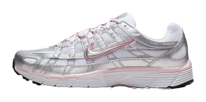 Nike P 6000 Abrasion Resistant Low top Track  Field Competition Racing Running Shoes Womens White Silver vjkicks