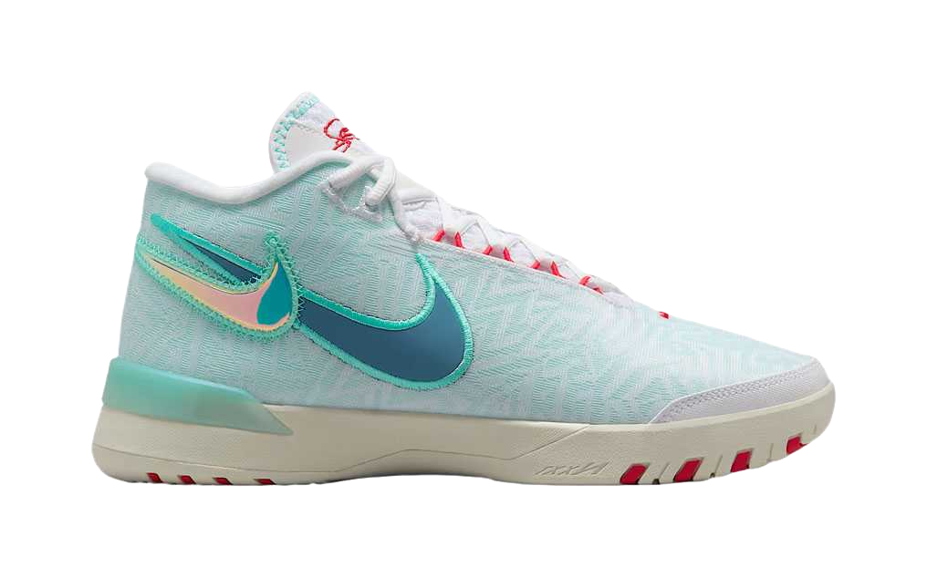 Nike Lebron NXXT Genius EP Abrasion Resistant Breathable Support Grip Mid Top Basketball Shoes Mens White vjkicks