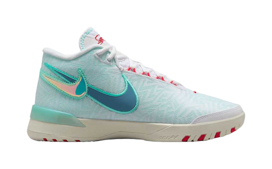 Nike Lebron NXXT Genius EP Abrasion Resistant Breathable Support Grip Mid Top Basketball Shoes Mens White vjkicks