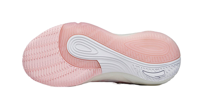 Anta Bubble Bomb Performance Basketball Shoes Womens Pink White vjkicks