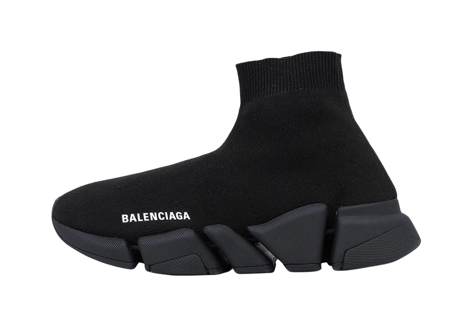 Balenciaga Speed 2.0 Shiny Black Womens vjkicks