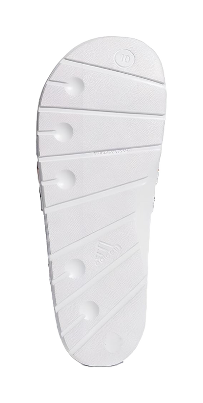 Adidas Duramo Slides White Blue Red vjkicks