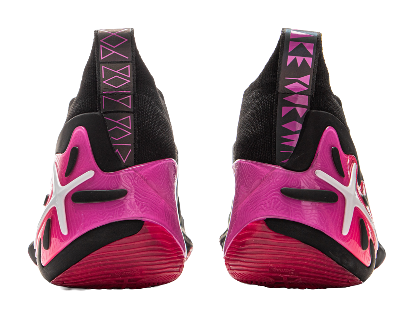 LiNing Wow11 Cushioning Anti-Slip And Wear-Resistant Lightweight Rebound Mid-Top Basketball Shoes Mens Black Red vjkicks