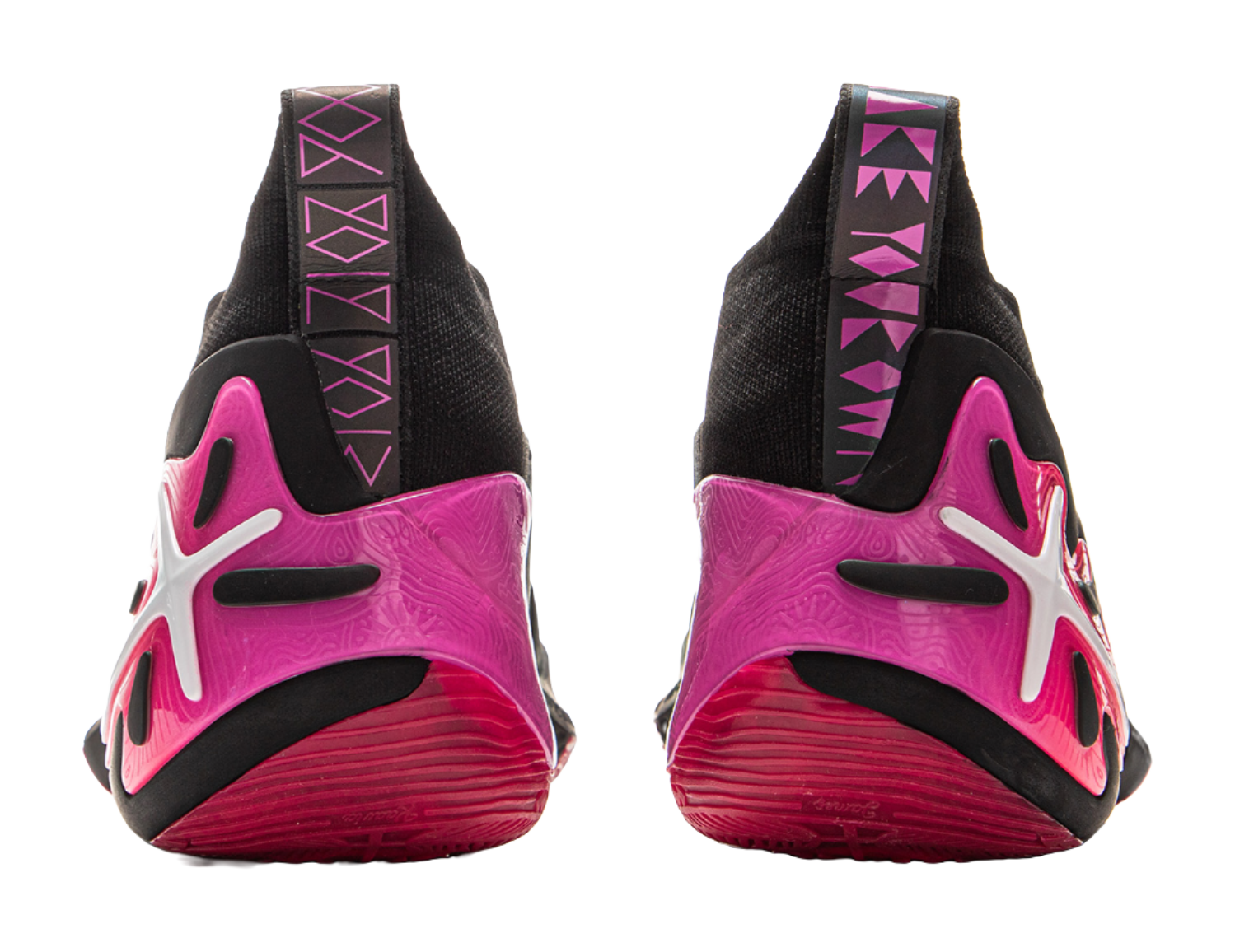 LiNing Wow11 Cushioning Anti-Slip And Wear-Resistant Lightweight Rebound Mid-Top Basketball Shoes Mens Black Red vjkicks