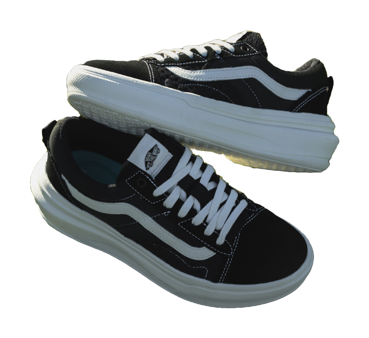 Vans Old Skool Overt Plus ComfyCush Black White vjkicks