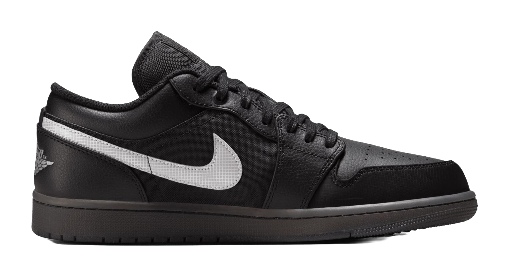 Jordan 1 Low Black White Dark Smoke Grey vjkicks