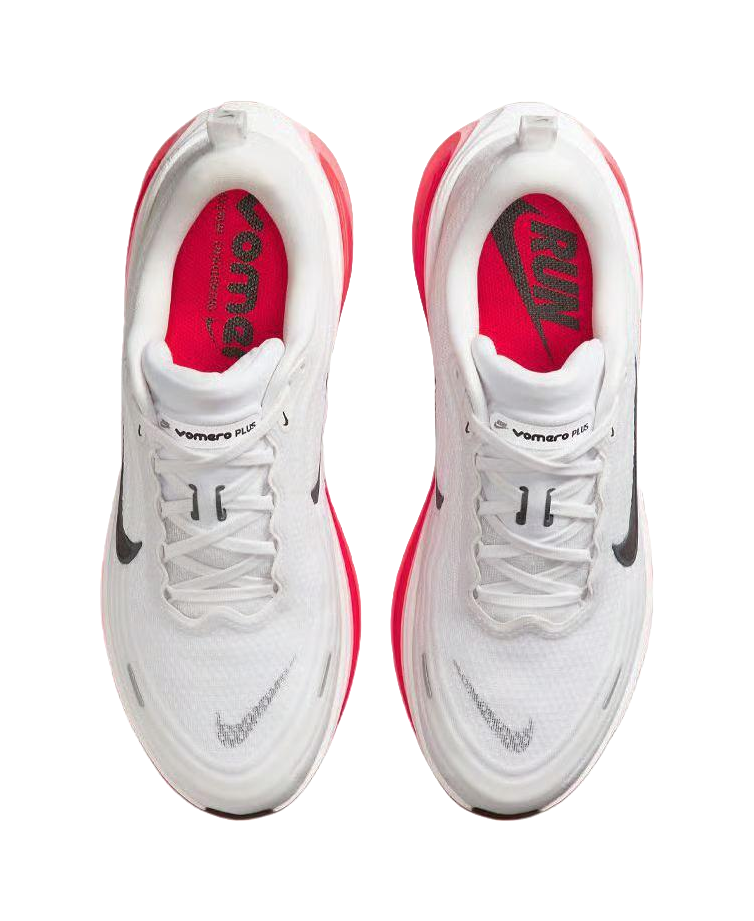 Nike Vomero Plus White Black Bright Crimson vjkicks