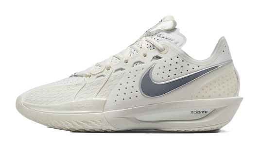 Nike G.T. Cut 3 Anti Slip Wear Resistant Low Top Basketball Shoes Mens White vjkicks