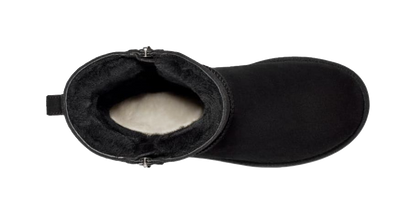 UGG Classic Short Zip Black Womens vjkicks