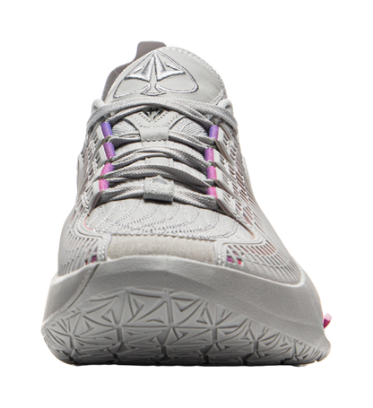 LiNing JB3 Coverage Anti Rollover Low Top Basketball Shoes Mens Gray Red vjkicks