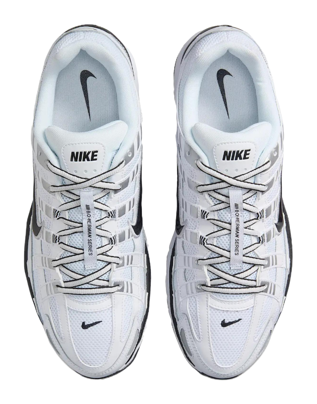 Nike P 6000 White Metallic Silver Black vjkicks