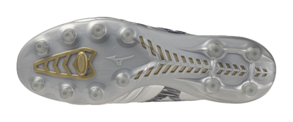 Mizuno Morelia Neo 4 FG Firm Ground Slip Resistant Abrasion Resistant Soccer Shoes Unisex Silver vjkicks